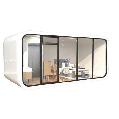 Casa de vidro Espaço de vida Bungalow pré-fabricado Cor personalizada