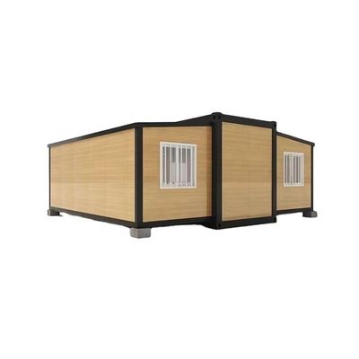 Casas de contêineres residenciais dobráveis 20 Ft caixa de expansão de asa dupla para vida fácil