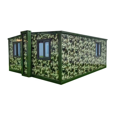 Casa de luxo pré-fabricada com contentor móvel e teto de painéis de sanduíche EPS