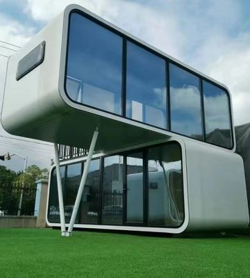 Painel Sandwich de lã de rocha de parede Modern Outdoor Portátil Mobile Vessel Space Capsule Hotel House