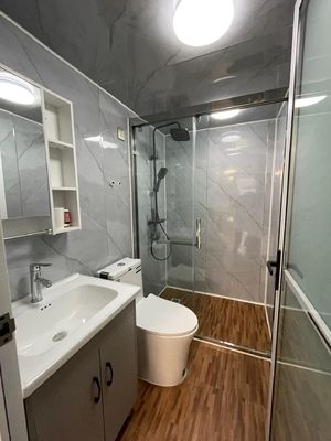 Janela de alumínio 20 pés 40 pés 3 quartos luxo contêiner dobrável de expansão casa