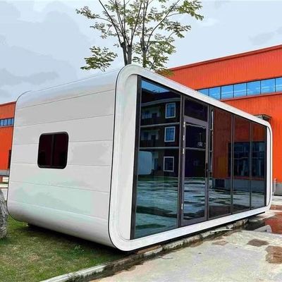 Hotel Mini Smart Space Capsule House pré-fabricado com parede de painel Sandwich de lã de rocha