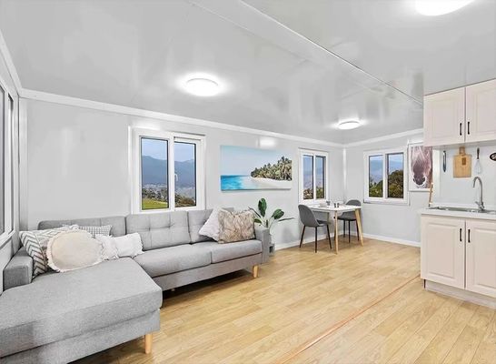 Casa de contêiner de lar móvel com estilo luxuoso e teto de painéis de sanduíche EPS