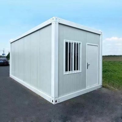 Construção rápida resistente ao vento Quadro de aço leve Casa de contêineres pré-fabricada portátil