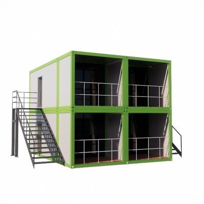 Construção rápida resistente ao vento Quadro de aço leve Casa de contêineres pré-fabricada portátil