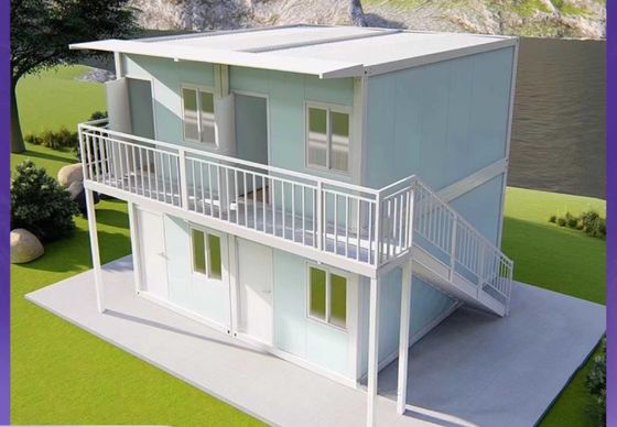 Casas modulares em contêineres dobráveis dobráveis para montagem rápida e fácil instalação