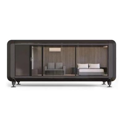 Pavimento de madeira composto Modular Prefab Tiny Homes Container Office para necessidades de escritório portátil
