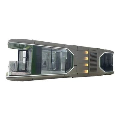 Casa móvel portátil pré-fabricada Casa cápsula espacial contemporânea para café