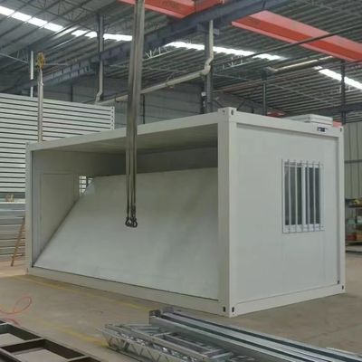 Casa de contêiner dobrável pré-fabricada resistente ao vento tipo Z com estrutura de aço leve Q235/Q345