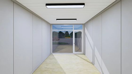 Casa de contêiner dobrável pré-fabricada resistente ao vento tipo Z com estrutura de aço leve Q235/Q345