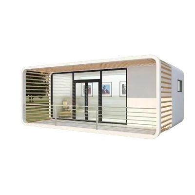 Apple Cottage Glass House Bungalow pré-fabricado com parede de tabuleiro cortado e placa de alumínio