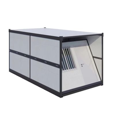 Instalação rápida Containers dobráveis de embalagem plana Casas pré-fabricadas com parede de painel sandwich