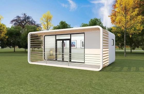 Casa de vidro Espaço de vida Bungalow pré-fabricado Cor personalizada