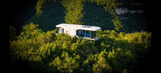 Obtenha suporte técnico on-line para Casa de cápsula espacial Casa pré-fabricada moderna de luxo