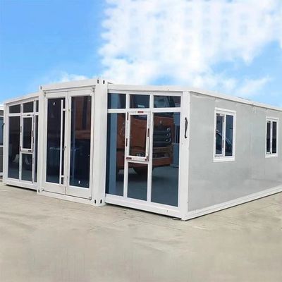 Expansão ao ar livre Simples Sala de contêineres de 20 pés de asa dupla com design moderno