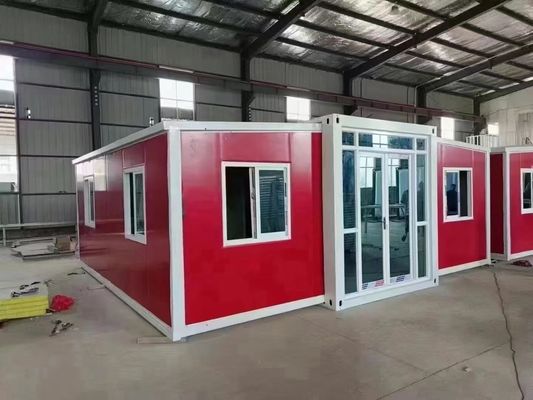 Casas de contêineres dobráveis de design moderno e pré-fabricadas para uso temporário