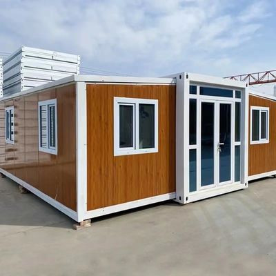 Casas de contêineres dobráveis de design moderno e pré-fabricadas para uso temporário