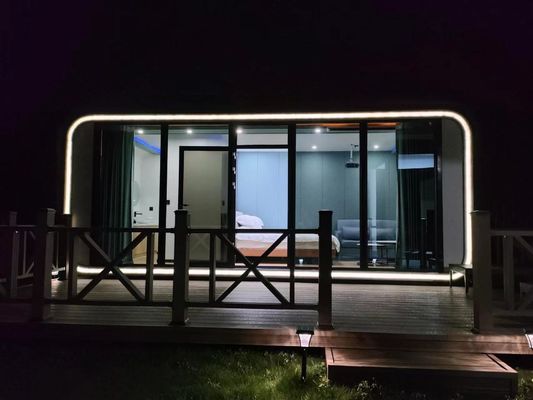 Casas pré-fabricadas portáteis de pacotes planos