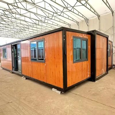 Casas de contêineres dobráveis de design moderno e pré-fabricadas para uso temporário