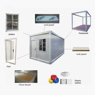 Design Contemporâneo Montar Rápido Container Prefabricado Desmontável Para Dormitório de Acampamento