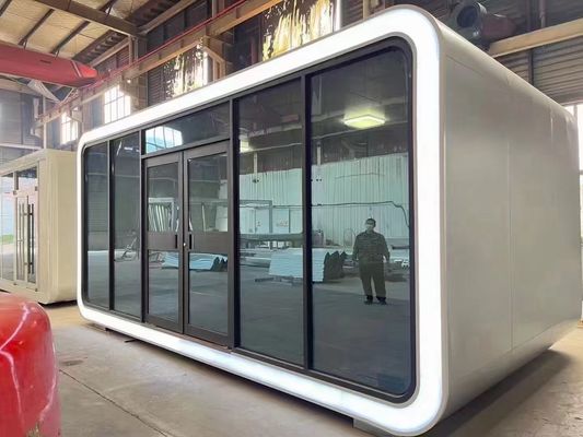 Sala de céu estrelado portátil Casa cápsula Container expansível Cabine de maçã