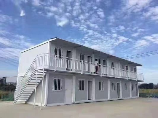 Casa de estrutura de aço pré-fabricada de design contemporâneo para casa de contêineres móveis