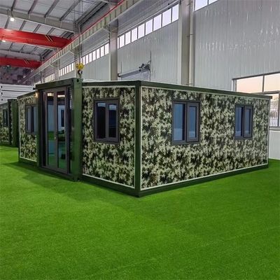 Padrões de vida Casas de contêiner de duas asas expandiveis de luxo