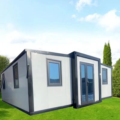 Estilo de design moderno Sala de contêineres dobrável de expansão de asa dupla