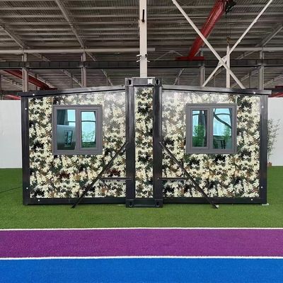 Casa de luxo pré-fabricada com contentor móvel e teto de painéis de sanduíche EPS