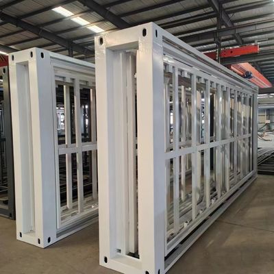 Container residencial móvel dobrável de 20 pés com parede e porta de aço de painel de sanduíche EPS