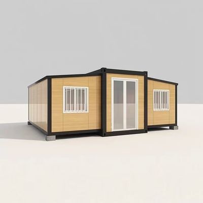 Casa de contêineres portátil dobrável pré-fabricada de 20 pés para escritórios e casas estilo luxuoso