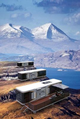 Space Capsule Hotel Modern Design Casa de contêineres pré-fabricada com suporte técnico online