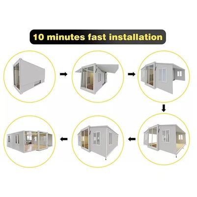 Instalação rápida de pré-fabricadas de 20ft e 40ft Standard Luxury Expandable Container Homes